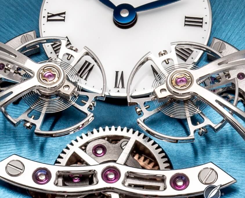 Dial macro MB&F LM2 in platinium