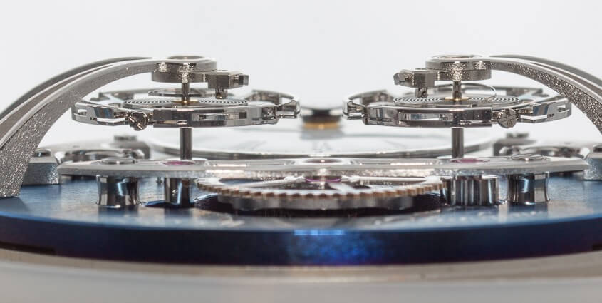 Side view of MB&F LM2 dial