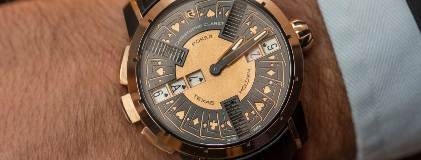 Poker wristwatch on the wrist of Mr. Christophe Claret