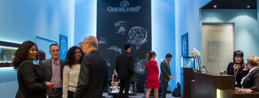 The Greubel Forsey stand at the 2014 SIHH in Geneva