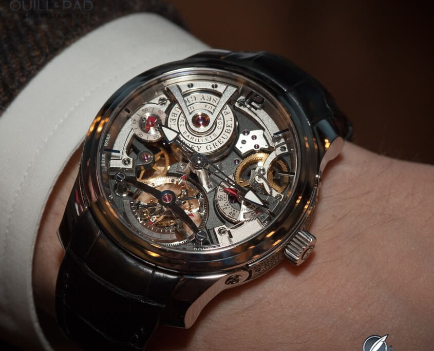 Greubel Forsey Double Tourbillon Technique on the wrist 8912