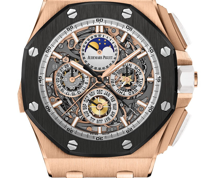 Audemars Piguet Royal Oak Offshore Grande Complication pink gold case, ceramic bezel