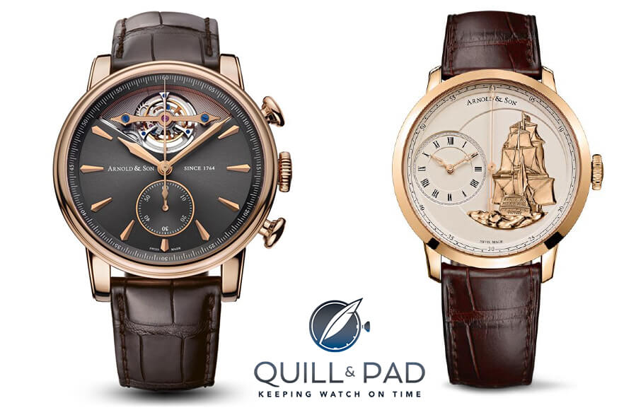 Arnold & Son Royal TEC1 (left) and TB Victory (right)