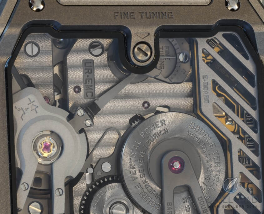 Urwerk EMC fine tuning adjustment