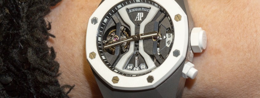 Audemars Piguet Royal Oak Concept GMT Tourbillon on the wrist