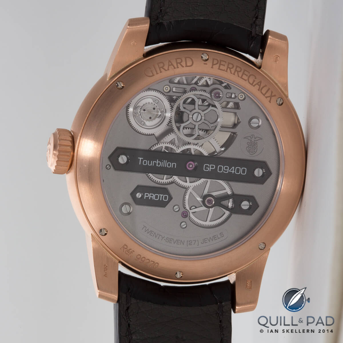 Through the display back of the Girard-Perregaux Neo Tourbillon