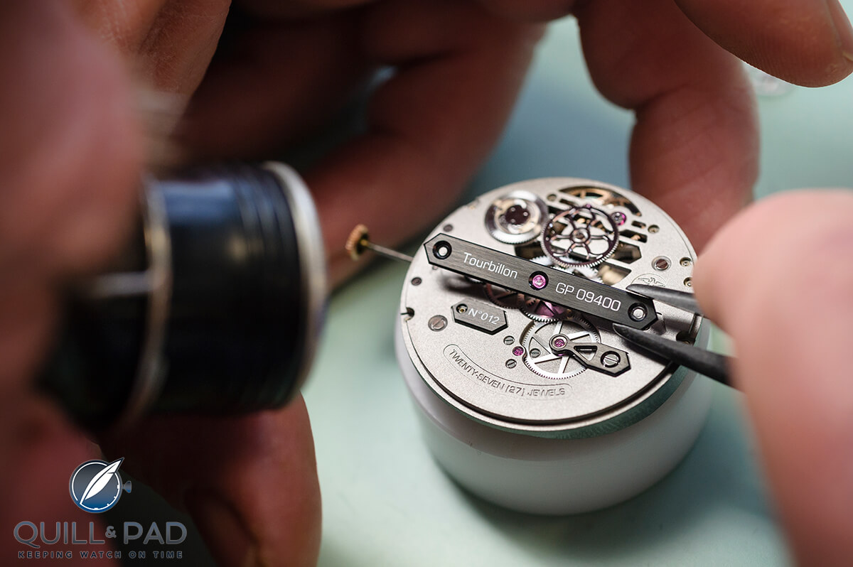 Back bridge of the Girard-Perregaux Neo Tourbillon