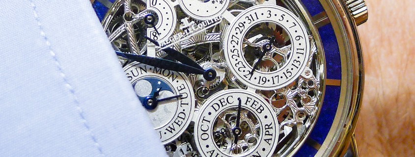 Jaeger LeCoultre Master Grande Tradition Perpetual Calendar with skeletonized dial