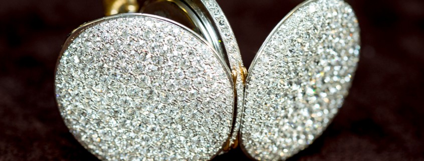 Jaeger-LeCoultre diamond-set minute repeater pendant circa 1910