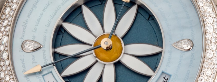Dial of Margot in white gold by Christophe Claret