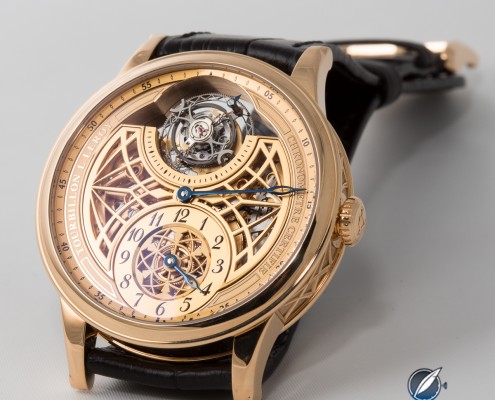 L.Leroy Osmior Tourbillon automatic regulator skeleton