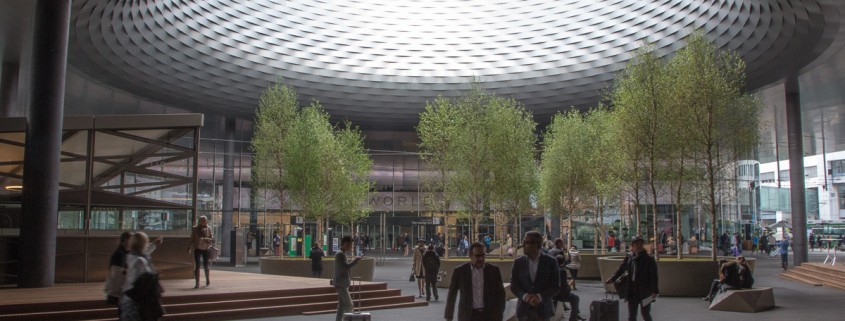 The UFO-like opening above Messeplatz at Baselworld