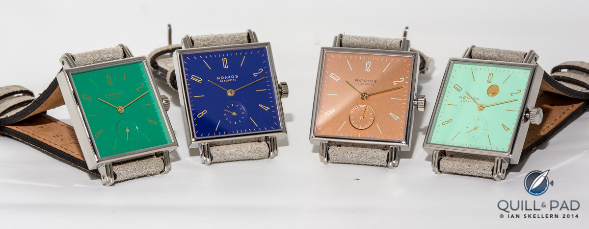 A colorful collection of Nomos Tetras