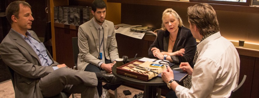 At Speake-Marin: Armin Doerr, Joshua Munchow, Elizabeth Doerr and Peter Speake-Marin