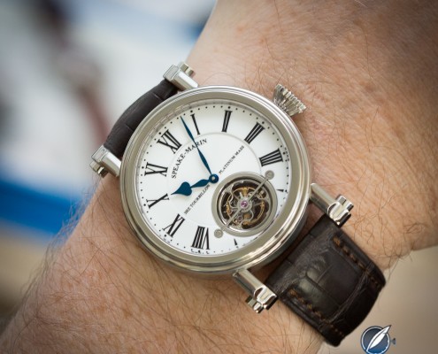 The Speake-Marin Magister Tourbillon on the wrist