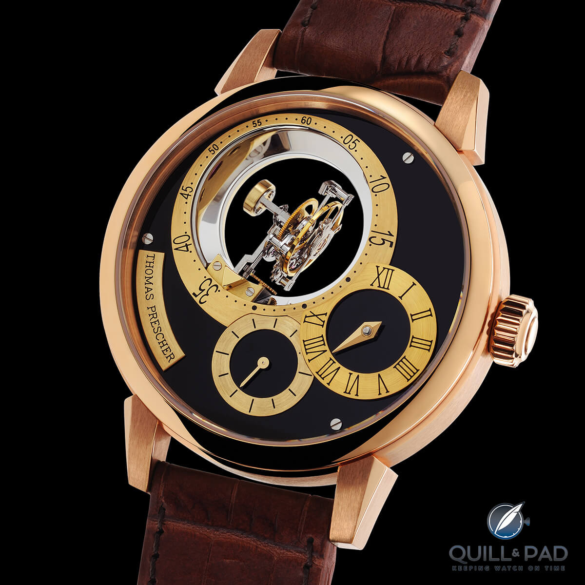 Thomas Prescher Triple Axis Tourbillon (image courtesy Guy Lucas de Peslouan)