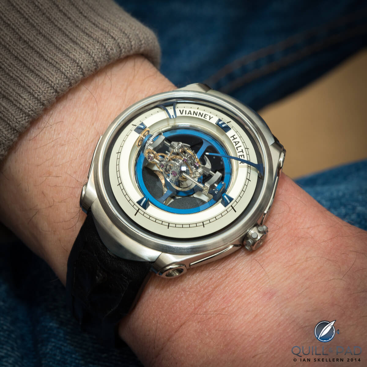Vianney Halter Deep Space Tourbillon on the wrist of Vianney Halter