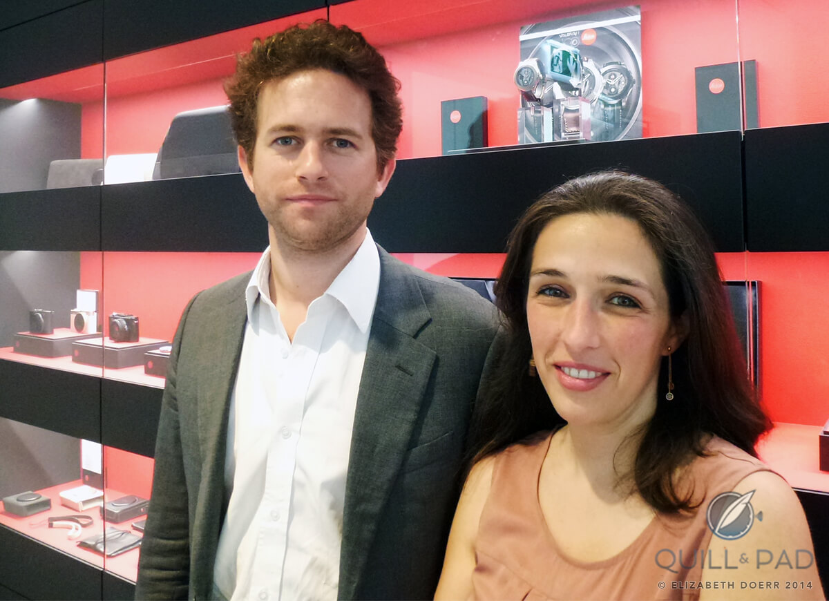 Co-founders of Valbray, Côme de Valbray and Olga Corsini