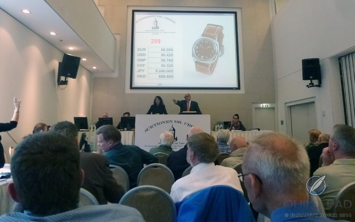 Panerai with Rolex movement at auction