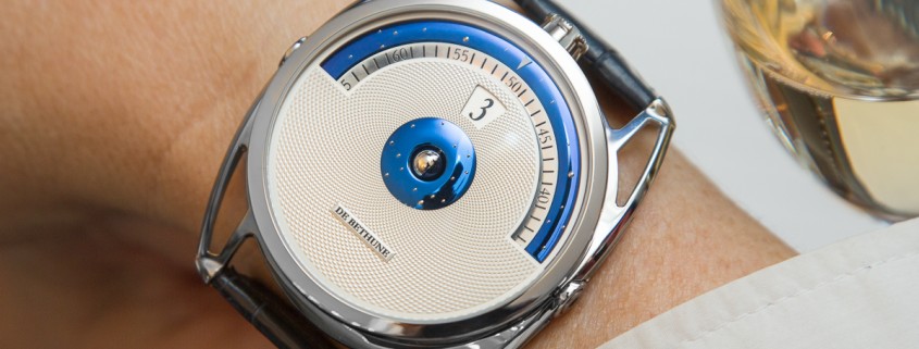 De Bethune DB28 Digitale on the wrist