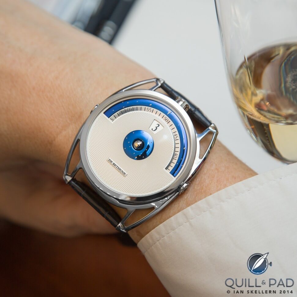 De Bethune DB28 Digitale on the wrist