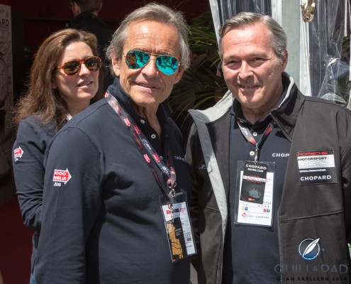 Karl-Friedrich Scheufele and Jacky Ickx_Christine_Scheufele_1226 L-R: Christine Scheufele (behind), Jacky Ickx and Karl-Friedrich Scheufele