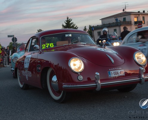 Mille_Miglia_Roland_1382 The Roland Iten Porsche 356 one hour into the 2014 Mille Miglia