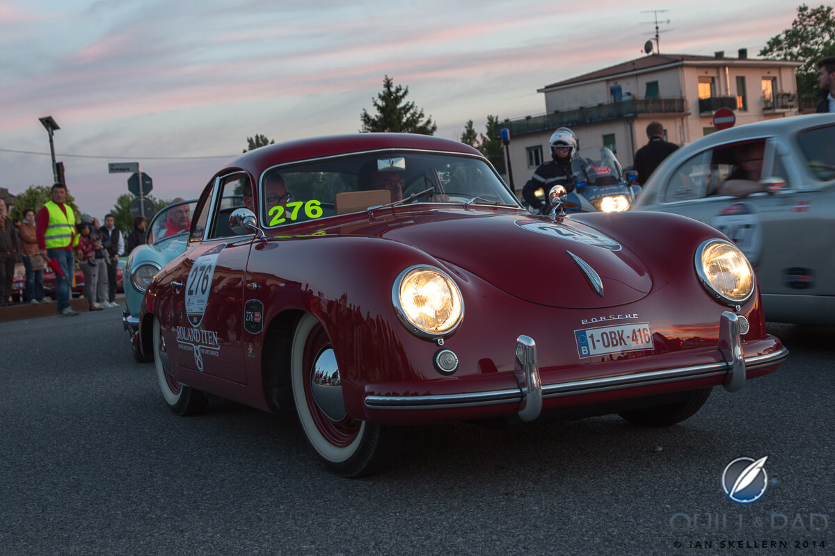 The Roland Iten Porsche 356 one hour into the 2014 Mille Miglia