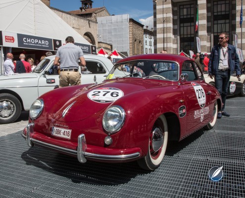 Mille_Miglia_Roland_Iten_1184 Roland Iten's entry in the 2014 Mille Miglia, a 1953 Porsche 356