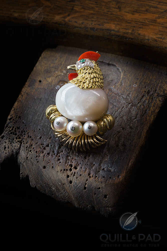 Reproduction of Grace Kelly's 1957 Hen Brooch