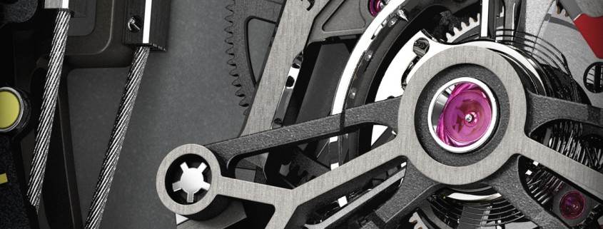 Micro-cables suspending the movement of the Richard Mille RM 027