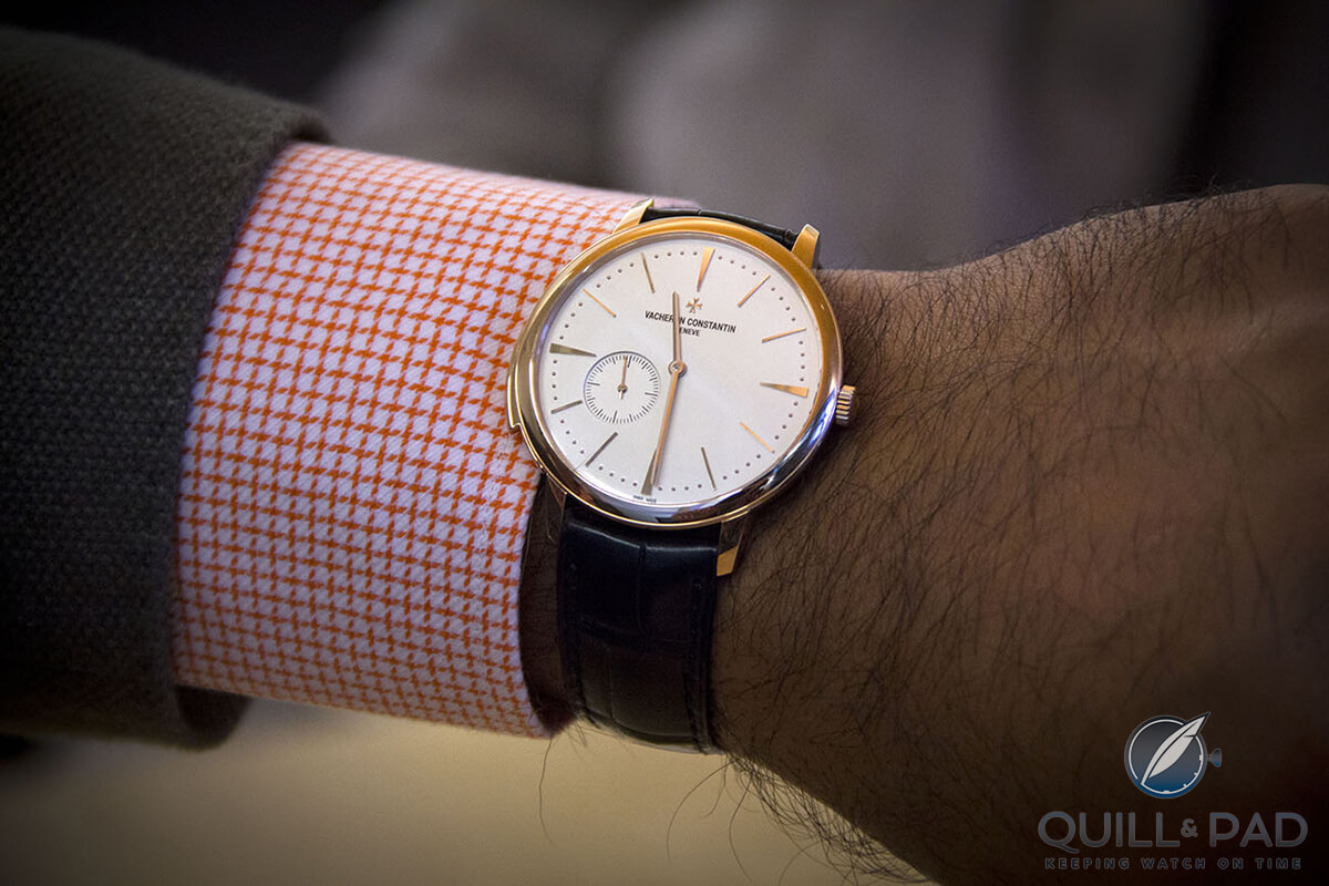 Vacheron Constantin Patrimony Minute Repeater Caliber 1731 on the wris
