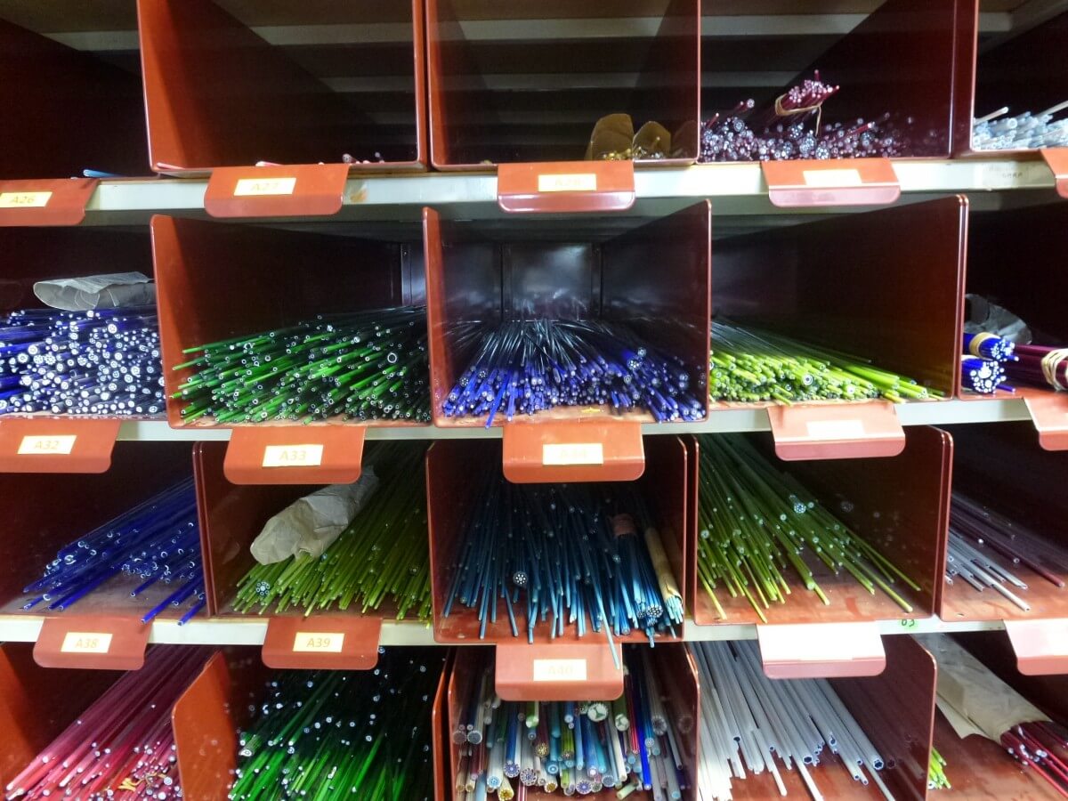 Colorful Hermès crystal canes