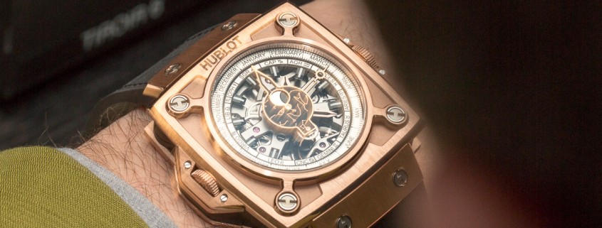 The Hublot Antikythera Sunmoon on the author's wrist