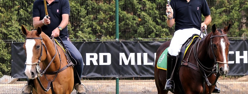 Your author concentrating intently as 10-goal polo champion Pablo Mac Donough offers advice (keep your day job)