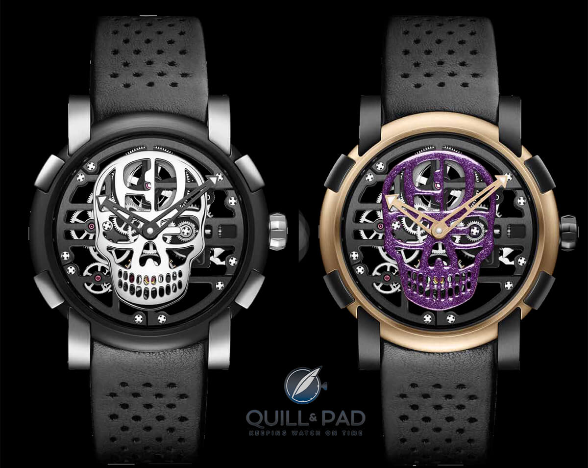 Romain Jerome H9C (left) and original H9C-DNA unique piece
