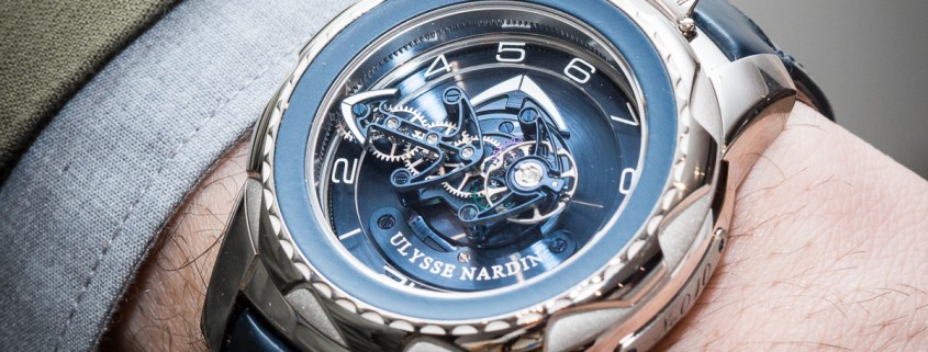 Ulysse Nardin Freak Blue Cruiser on the wrist
