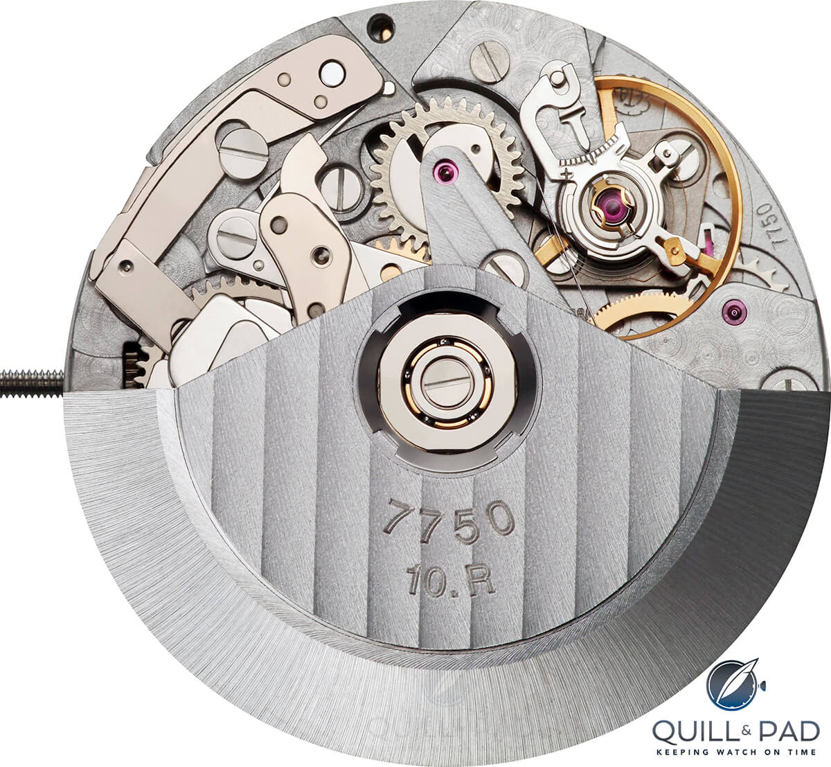 Movement side of Valjoux 7750