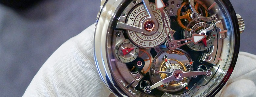 Winner of the International Chronometry Competition, the Greubel Forsey Double Tourbillon Technique