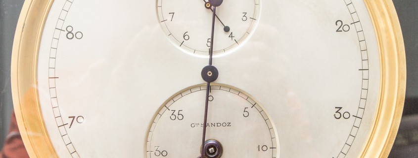 Dial of the Gustave Sandoz Regulator