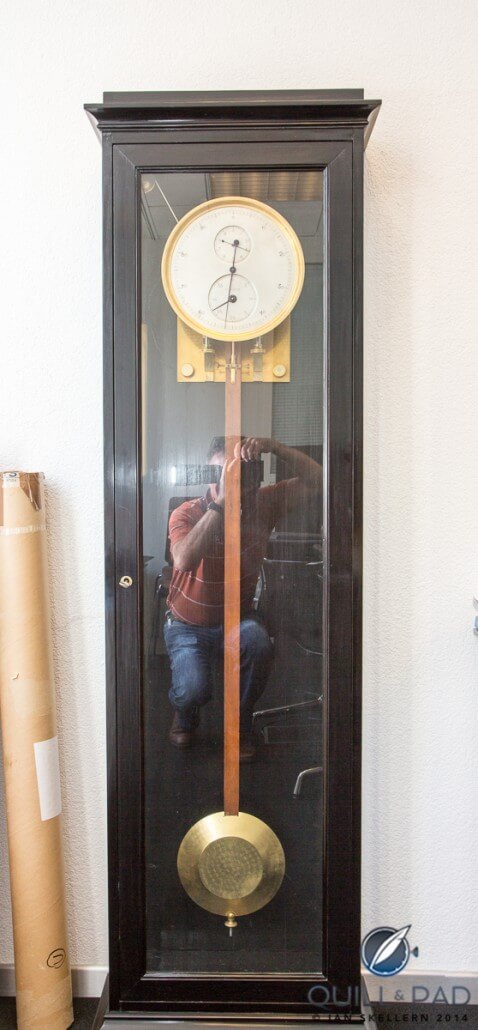 A clock that doesn't tell the time, Gustave Sandoz Regulator