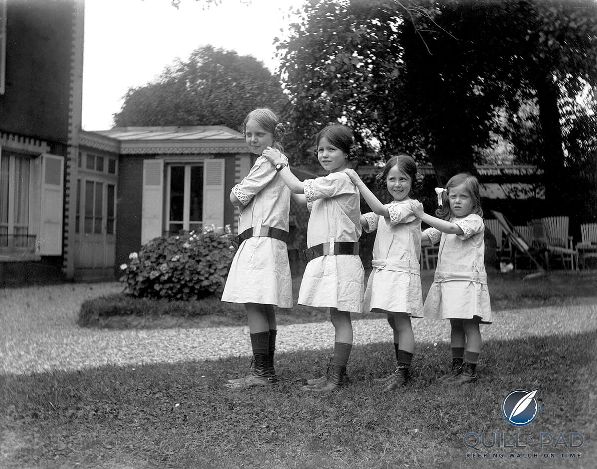 Jacqueline Hermès (2nd from left) with her sisters