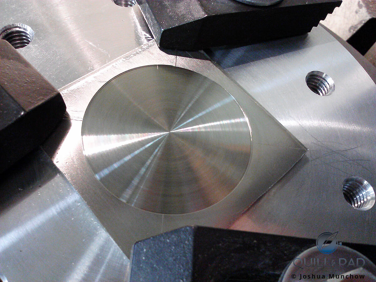 Surfaced nickel silver plate, looking good already