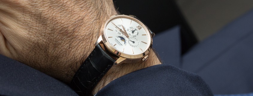 Montblanc Meisterstück Heritage Perpetual Calendar on the wrist of Montblanc CEO Jerome Lambert