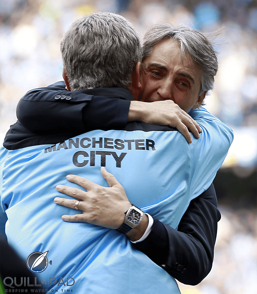 Roberto Mancini wearing his Richard Mille
