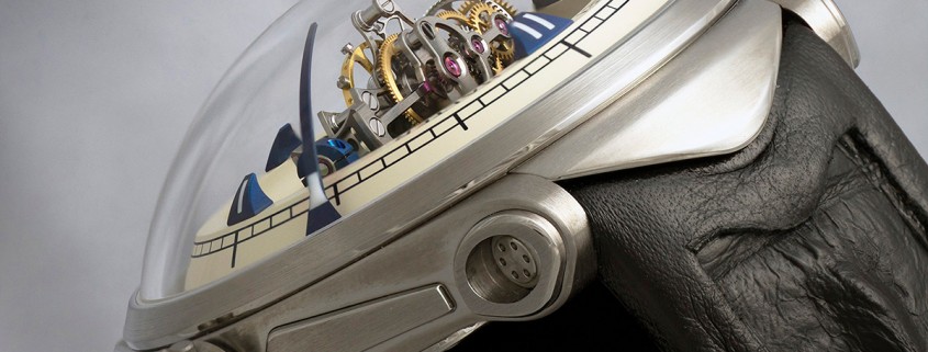 Central triple-axis tourbillon of the Vianney Halter Deep Space Tourbillon