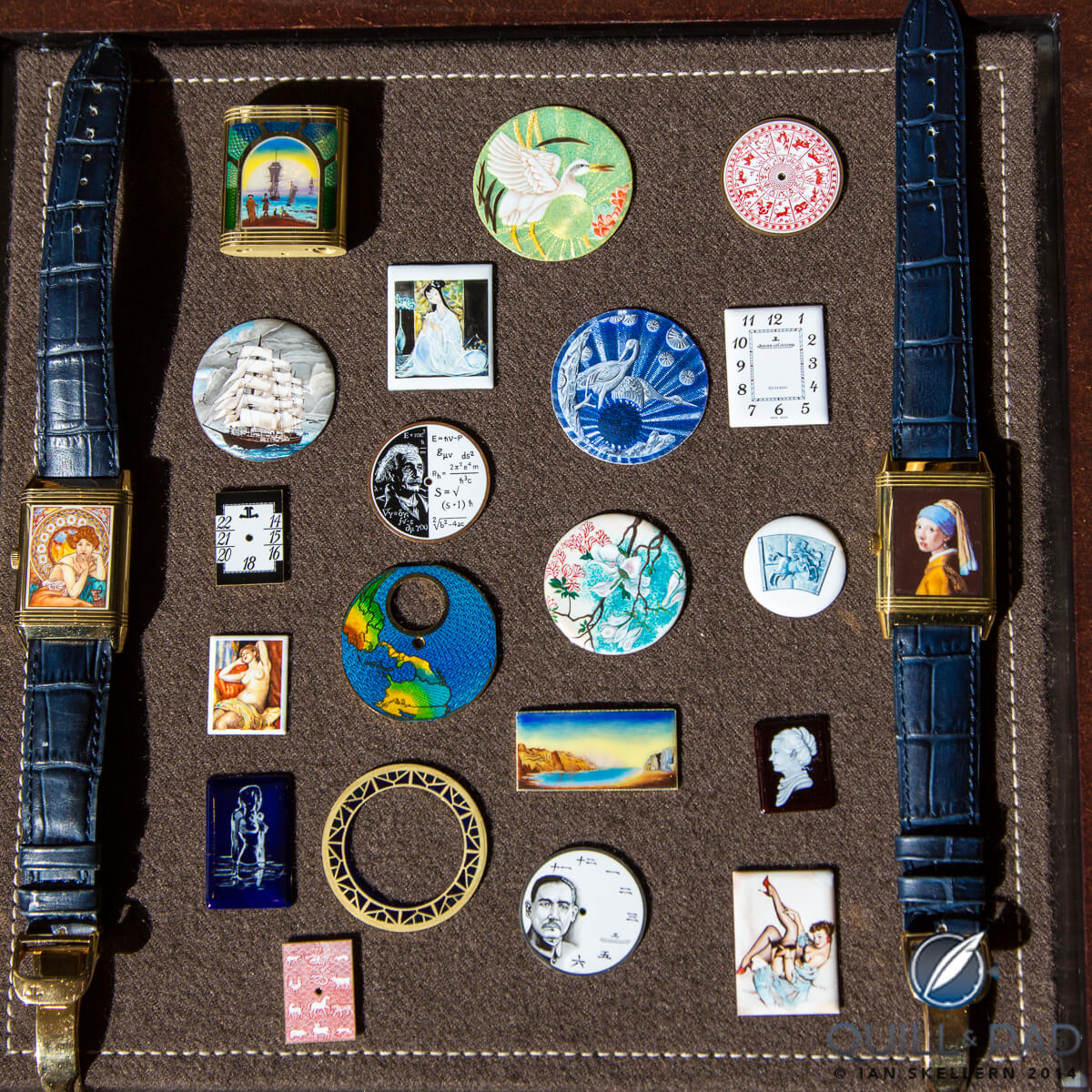Just a small selection of the different styles of enamel Jaeger-LeCoultre offer