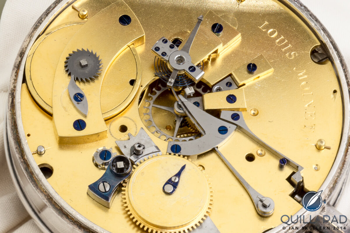 30 Hz escapement of the Louis Moinet Compteur de Tierces