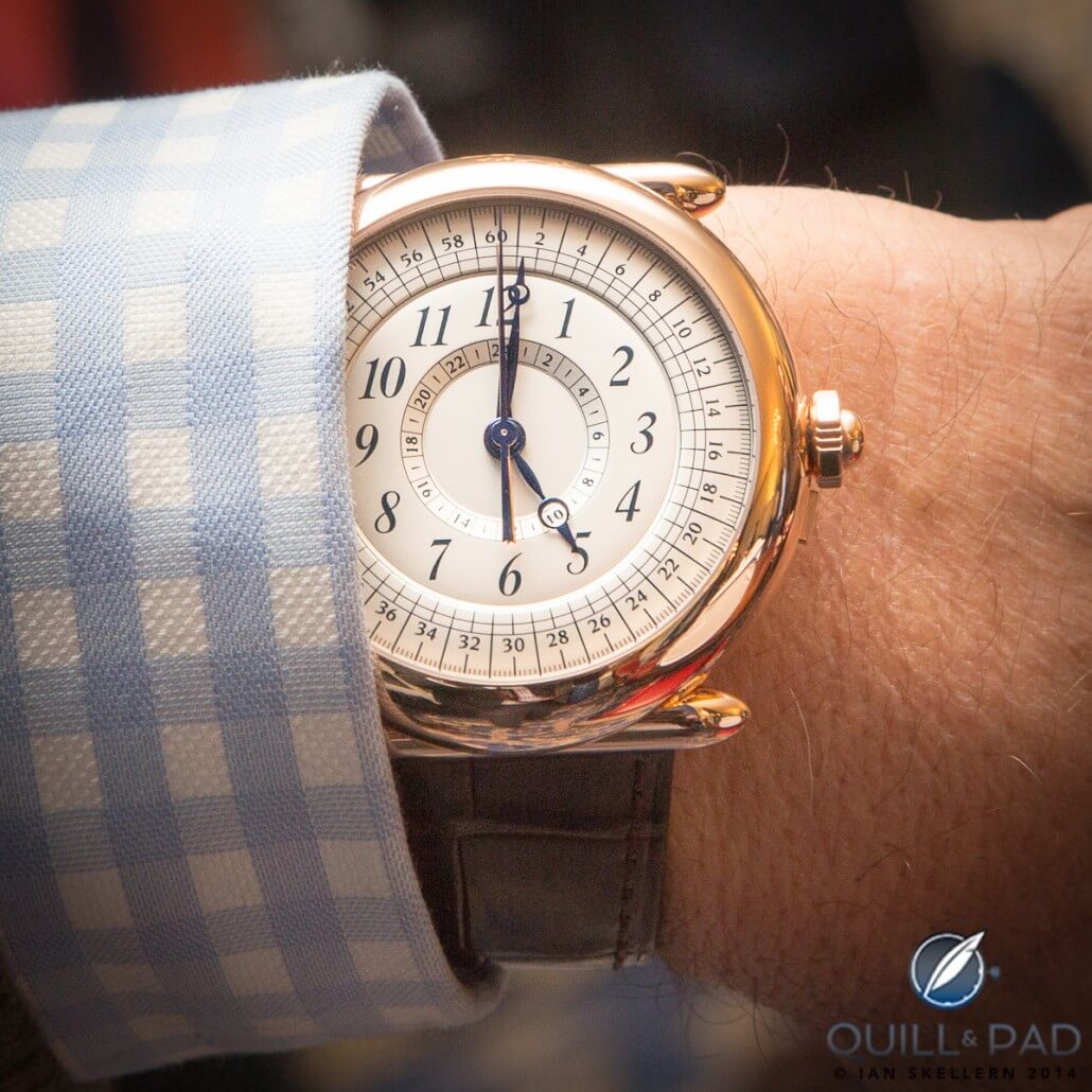 De Bethune Maxichrono Tourbillon on the wrist