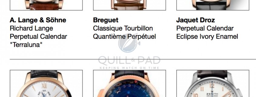 The pre-selected calendar watches in the 2014 Grand Prix d’Horlogerie de Genève
